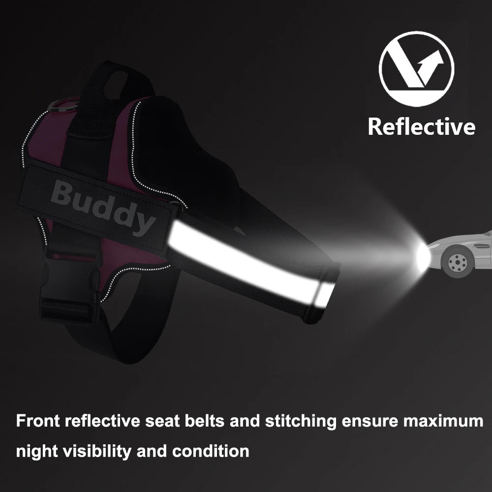 Adjustable Dog Harness — No-Pull Breathable & Reflective