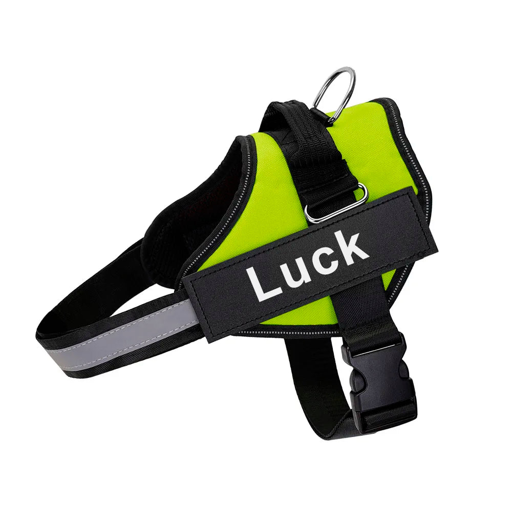 The ID Harness — Personalized Reflective Dog Harness