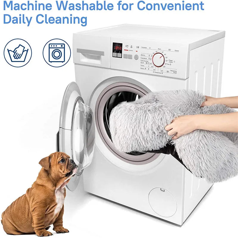 Plush Pet Bed for Cats & Dogs — Ultra-Soft Washable