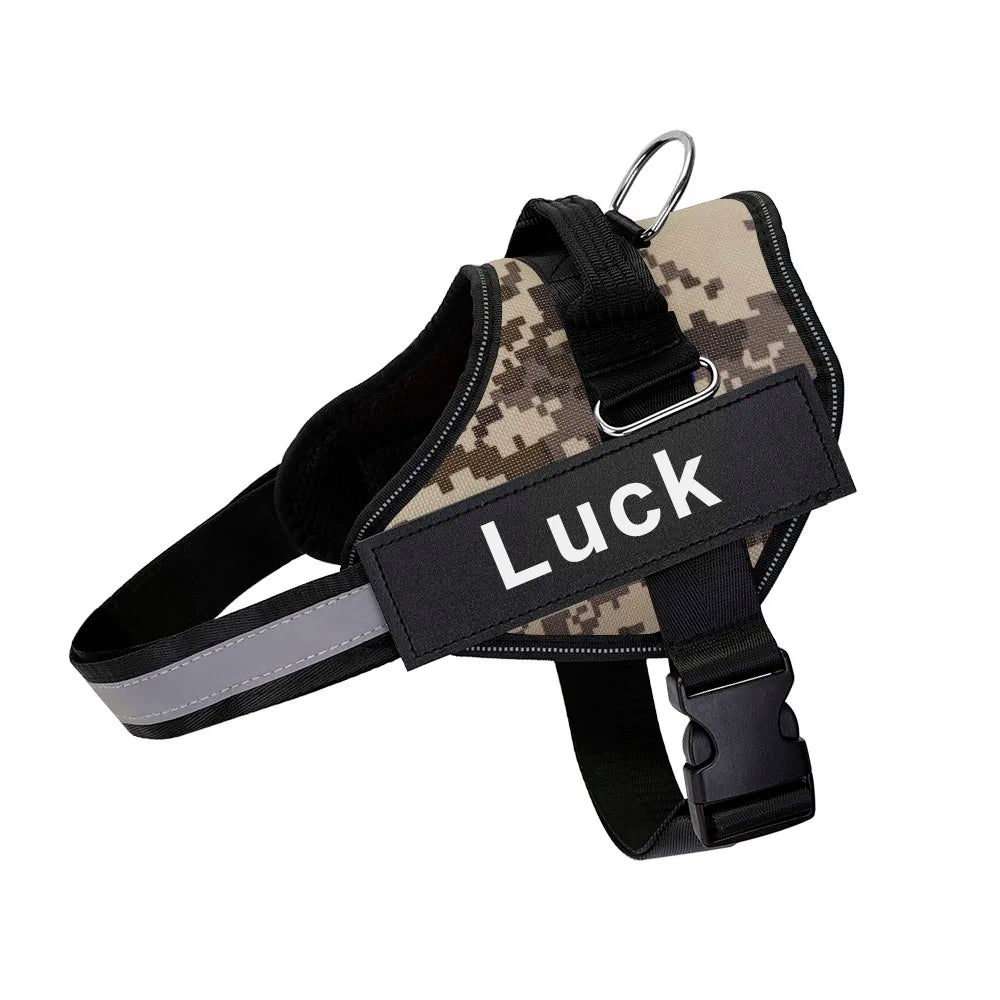 The ID Harness — Personalized Reflective Dog Harness