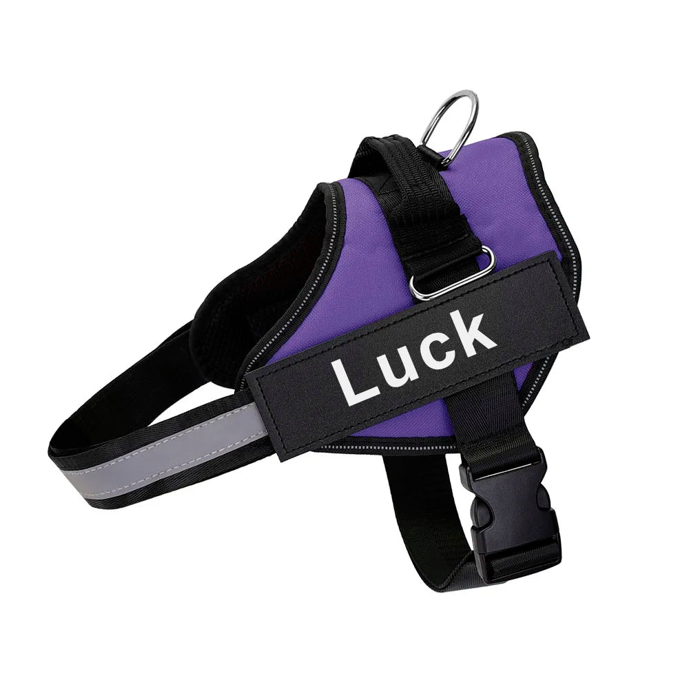 The ID Harness — Personalized Reflective Dog Harness