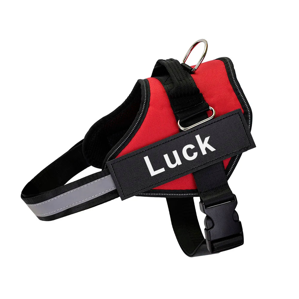 The ID Harness — Personalized Reflective Dog Harness