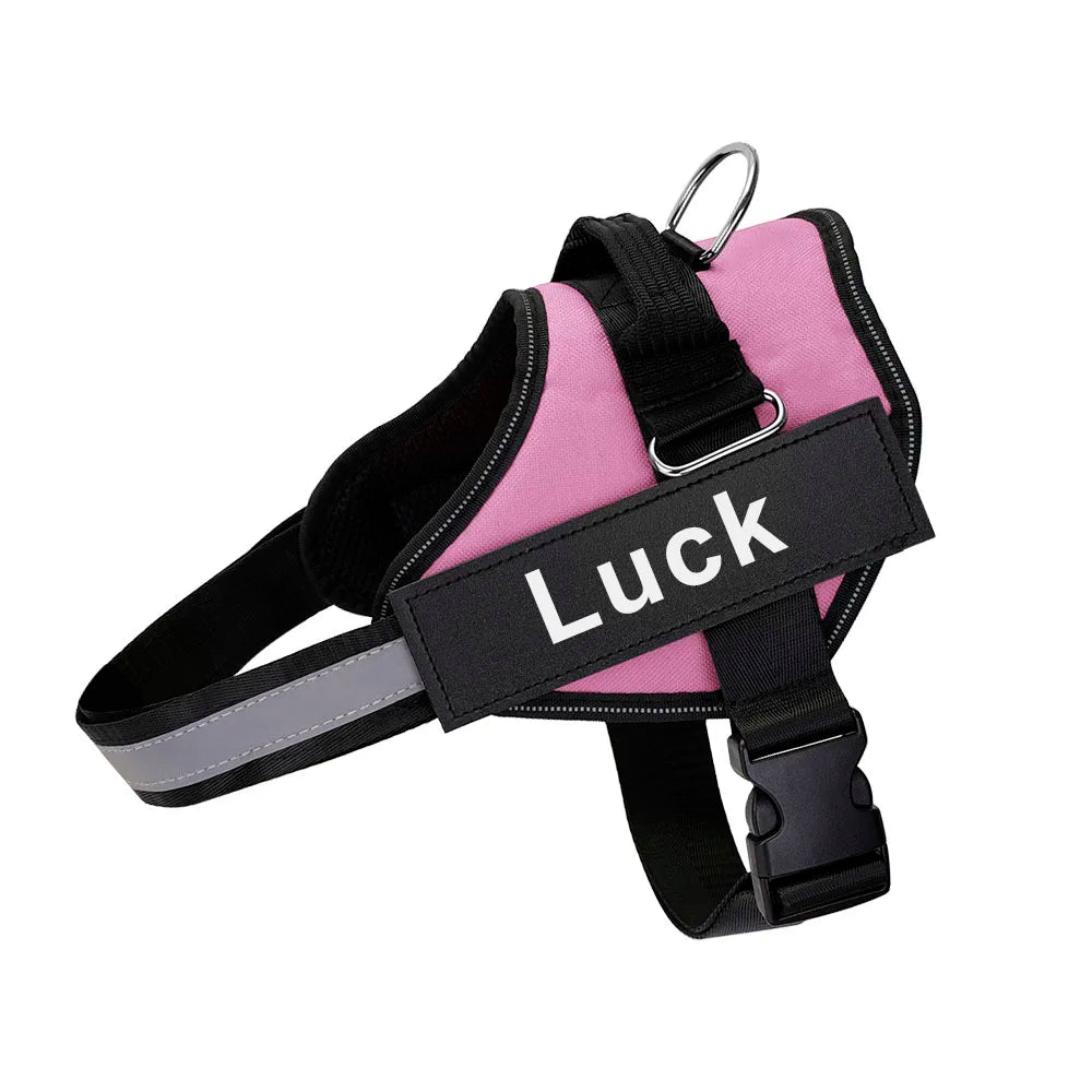 The ID Harness — Personalized Reflective Dog Harness