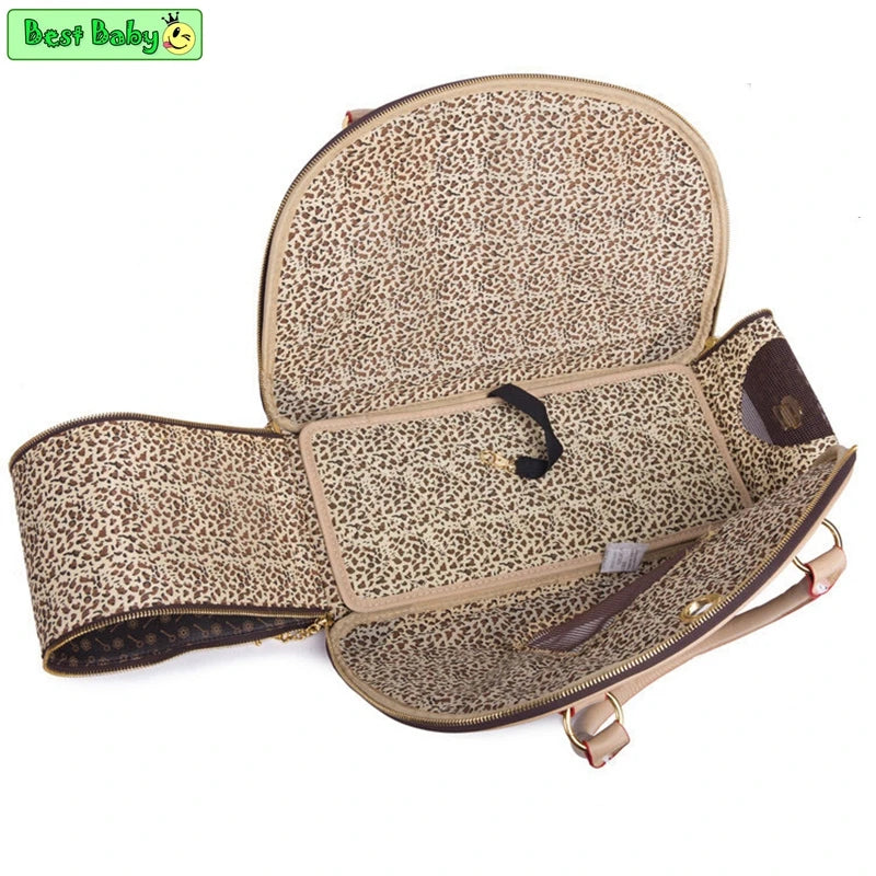 Luxury Pet Travel Tote Bag — Chic Dog & Cat Carrier