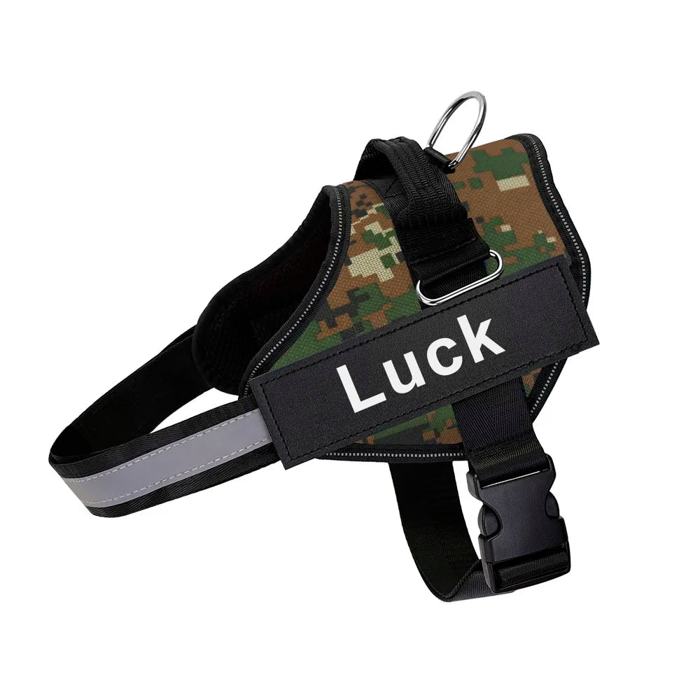 The ID Harness — Personalized Reflective Dog Harness