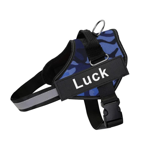 The ID Harness — Personalized Reflective Dog Harness