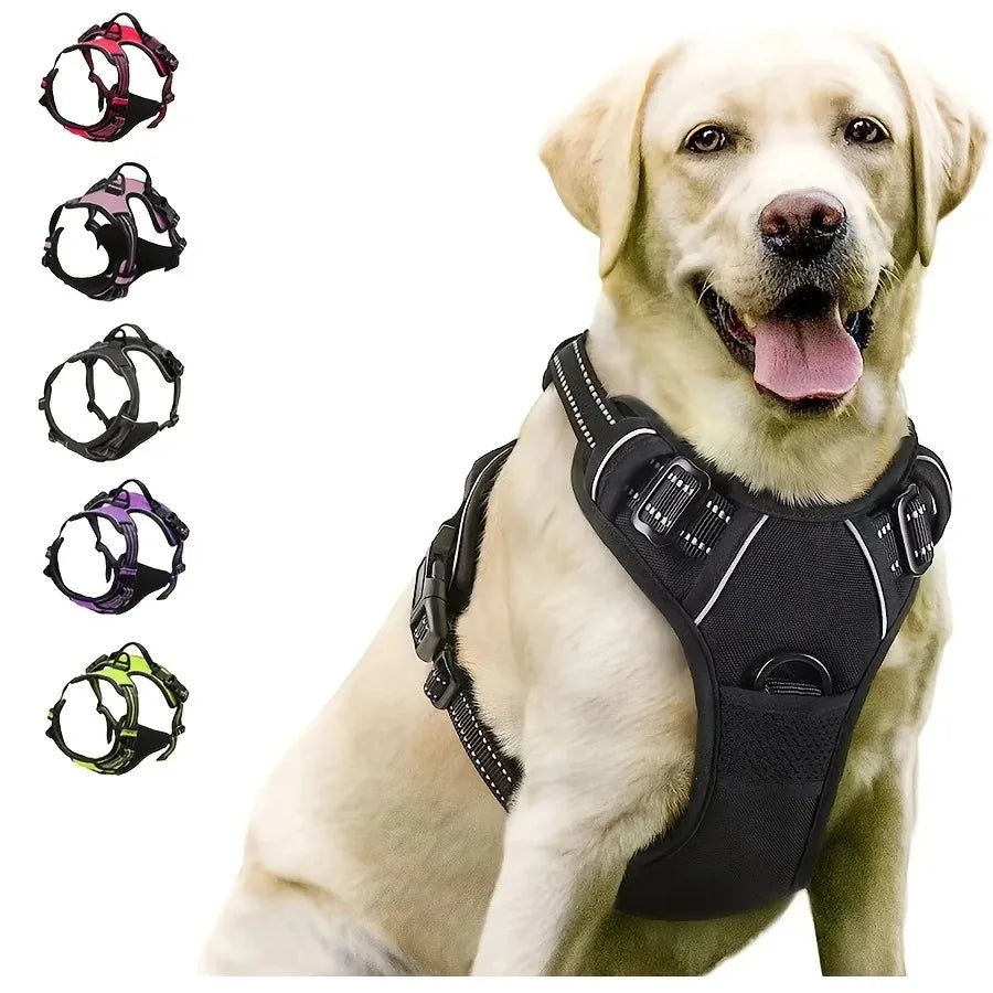 Parisian No-Pull Dog Harness — Adjustable & Escape-Proof