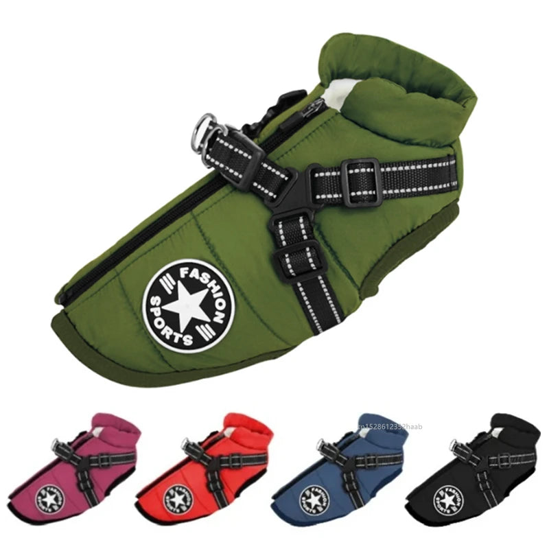 Winter Warm Dog Jacket — Cozy Windproof Coat