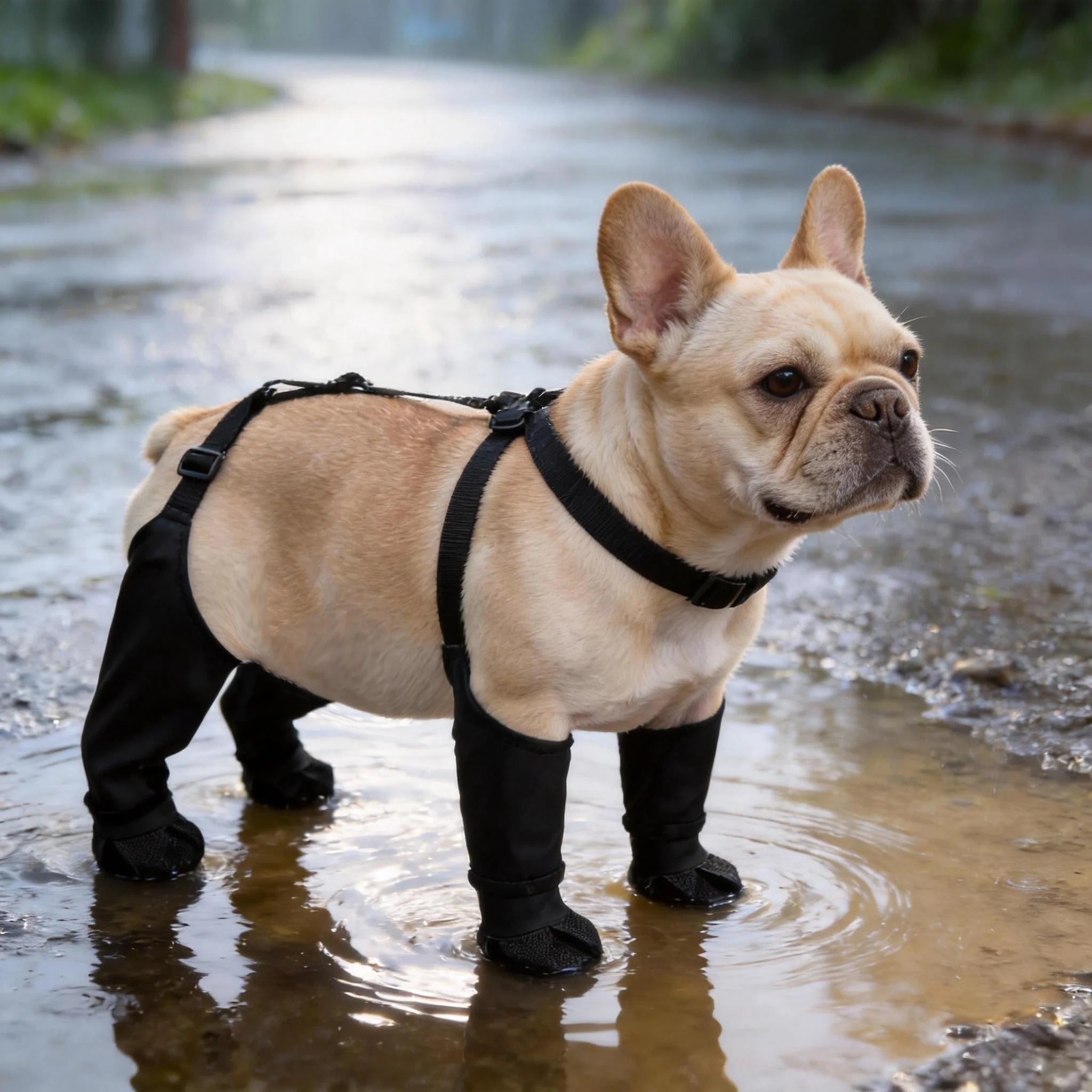 Waterproof Dog Raincoat — Windproof Hooded Jacket