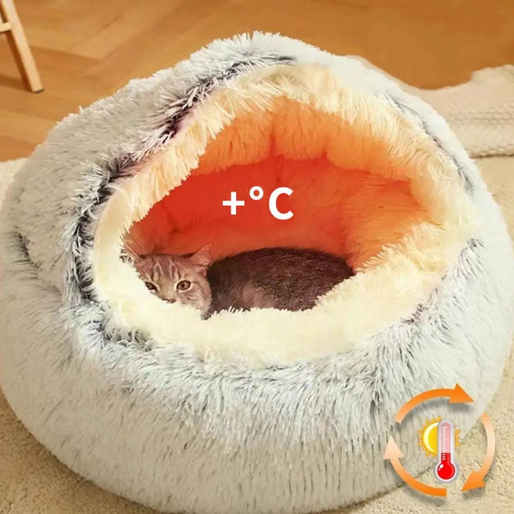 Plush Pet Bed for Cats & Dogs — Ultra-Soft Washable