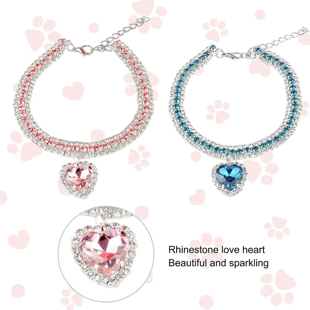 Luxury Pearl & Crystal Pet Collar — Elegant Dog & Cat