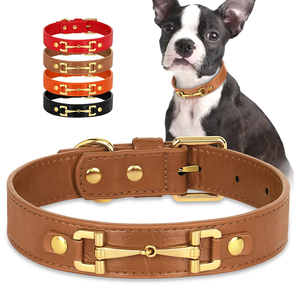 Genuine Leather Dog Collar — Durable & Stylish