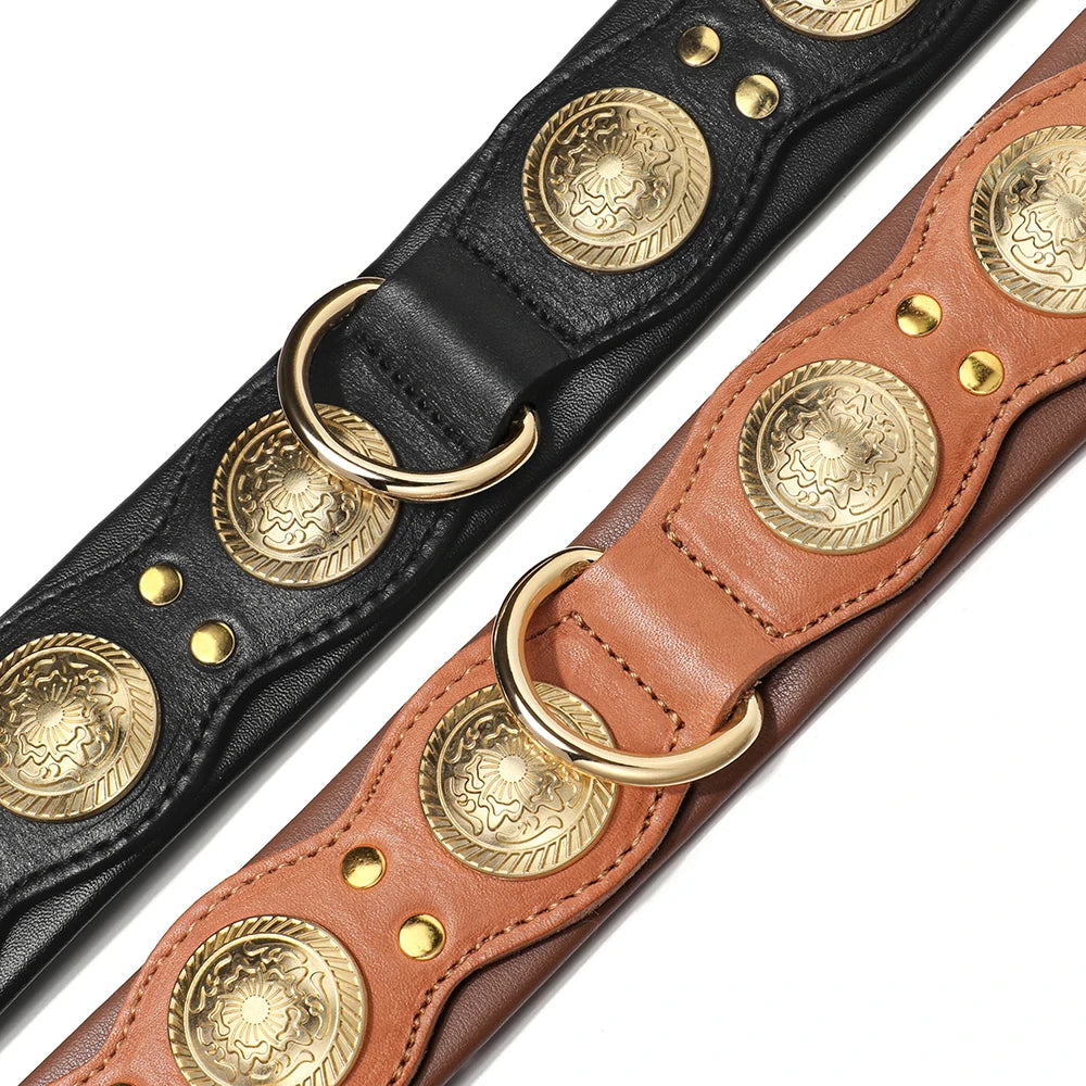 Genuine Leather Dog Collar — Durable & Stylish