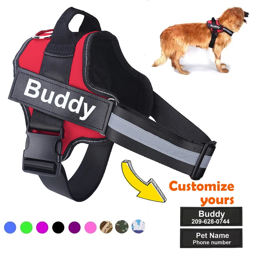 Adjustable Dog Harness — No-Pull Breathable & Reflective