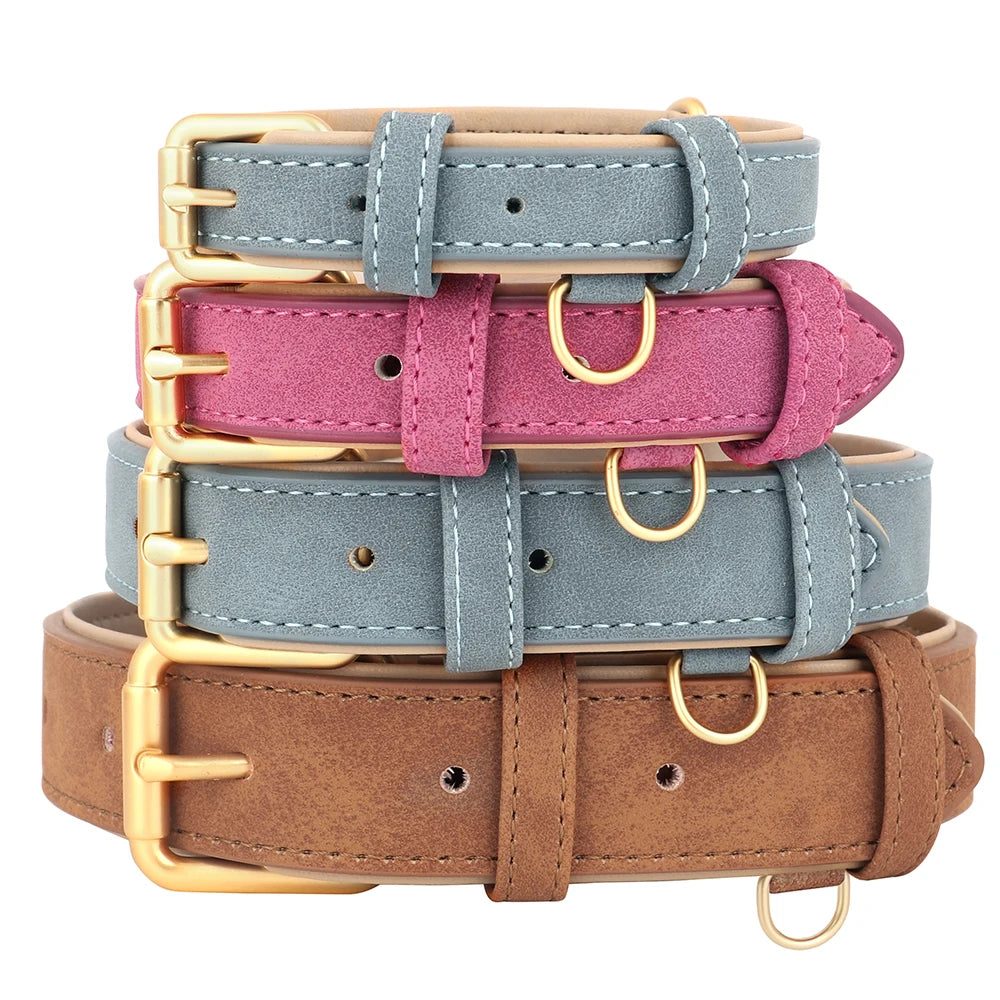 Genuine Leather Dog Collar — Durable & Stylish