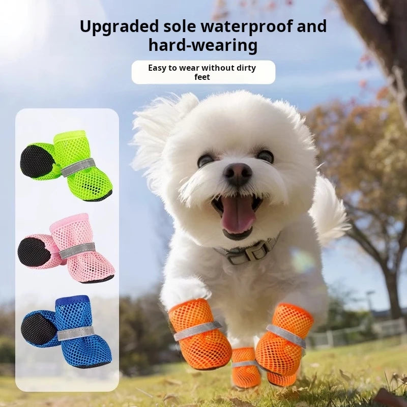 Dog Paw Protector Shoes — Non-Slip Breathable Boots