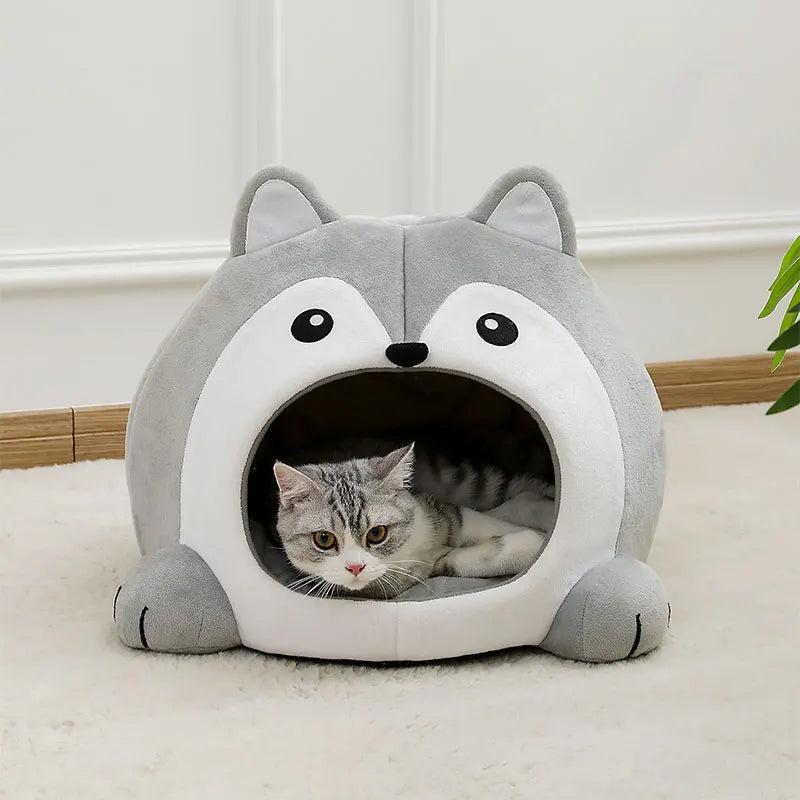 Plush Pet Bed for Cats & Dogs — Ultra-Soft Washable