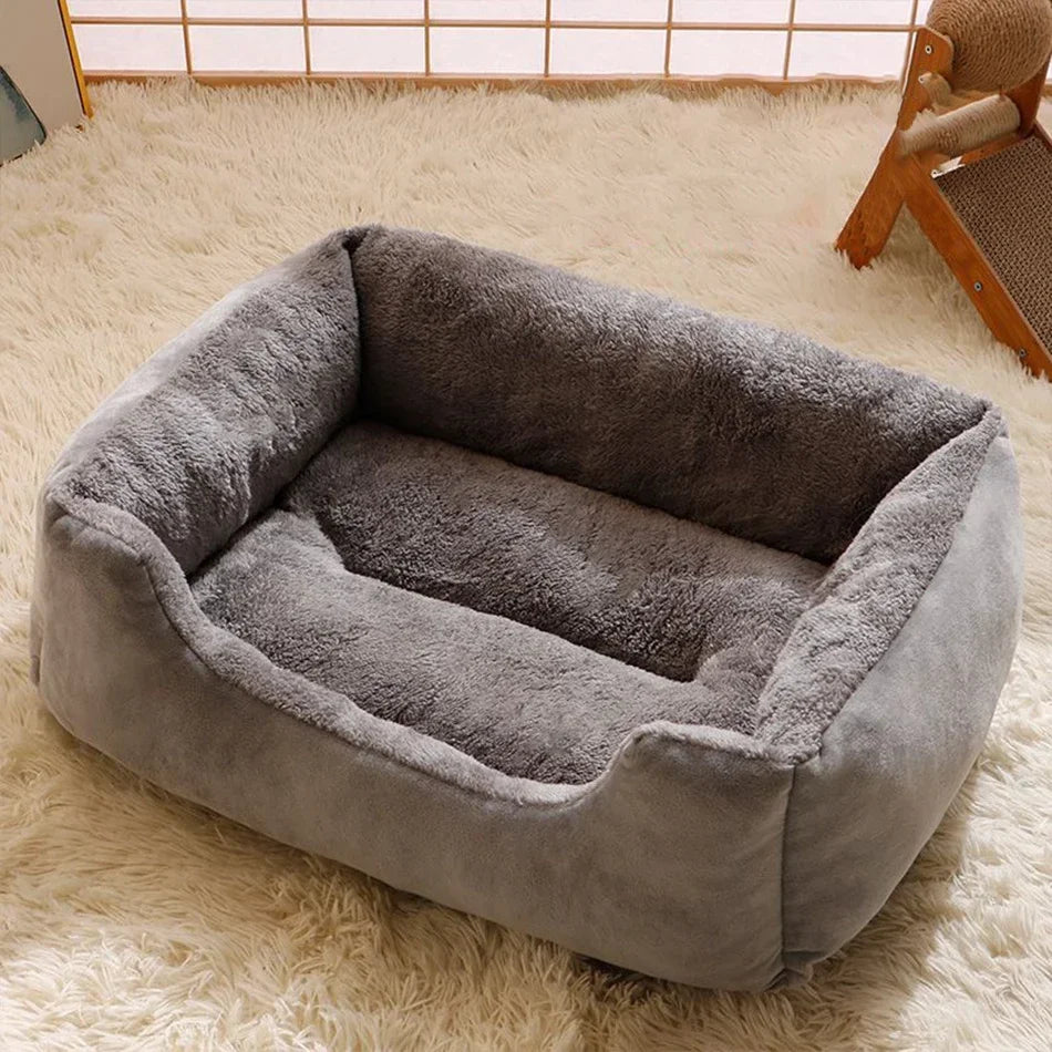 Plush Pet Bed for Cats & Dogs — Ultra-Soft Washable