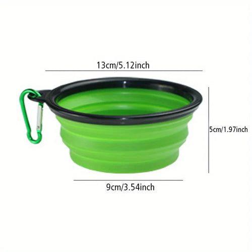 Collapsible Dog Bowl — Portable Travel Pet Feeder