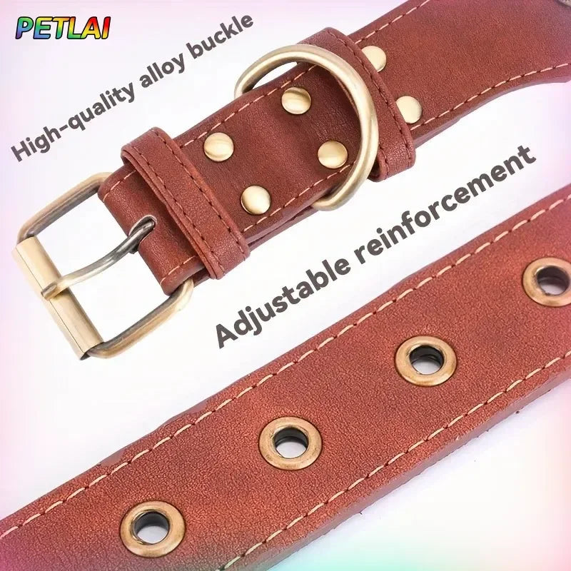 Genuine Leather Dog Collar — Durable & Stylish