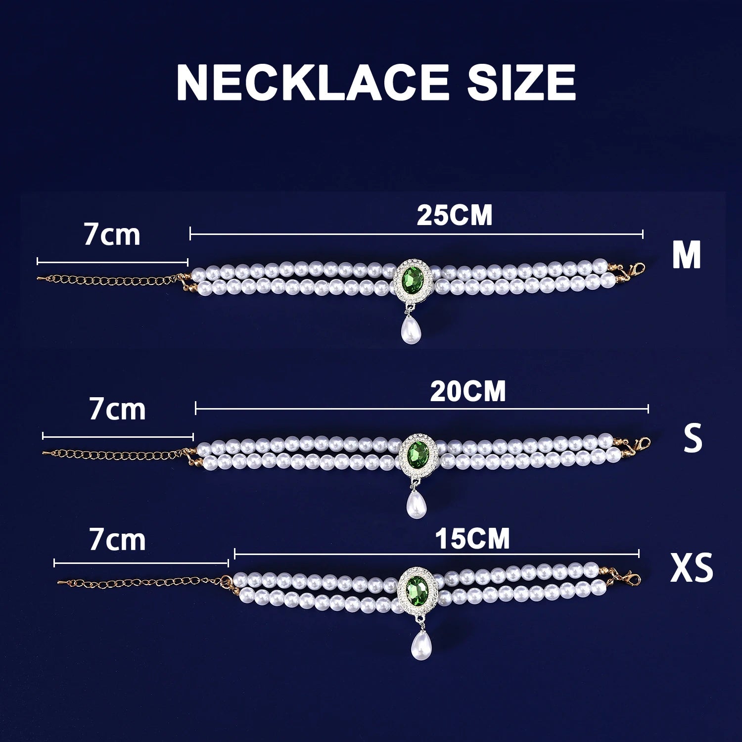 Luxury Pearl & Crystal Pet Collar — Elegant Dog & Cat