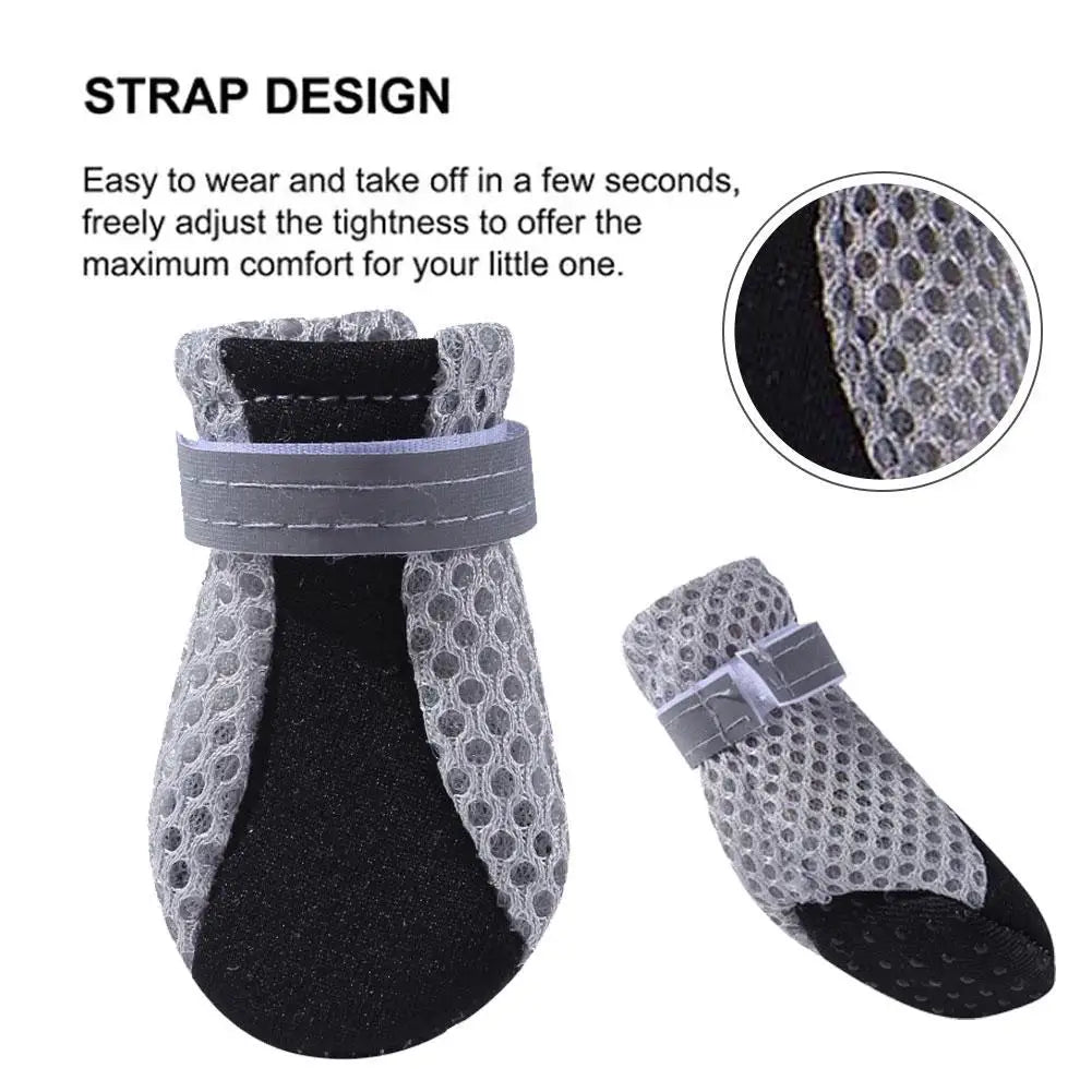 Dog Paw Protector Shoes — Non-Slip Breathable Boots