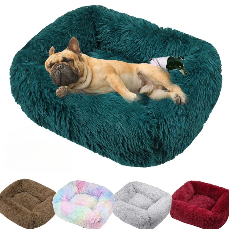 Plush Pet Bed for Cats & Dogs — Ultra-Soft Washable