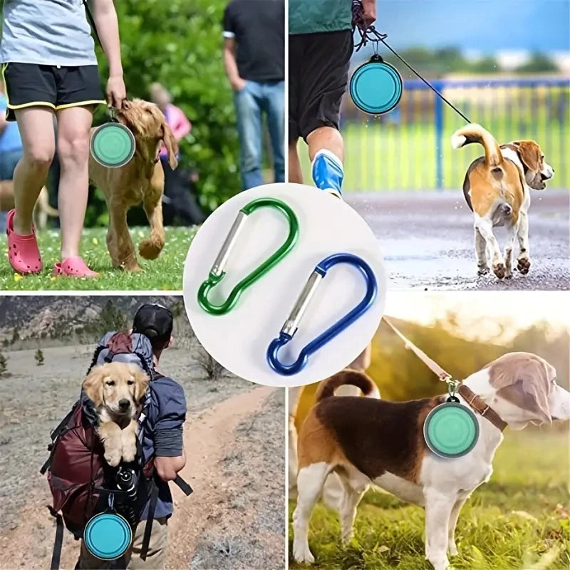 Collapsible Dog Bowl — Portable Travel Pet Feeder