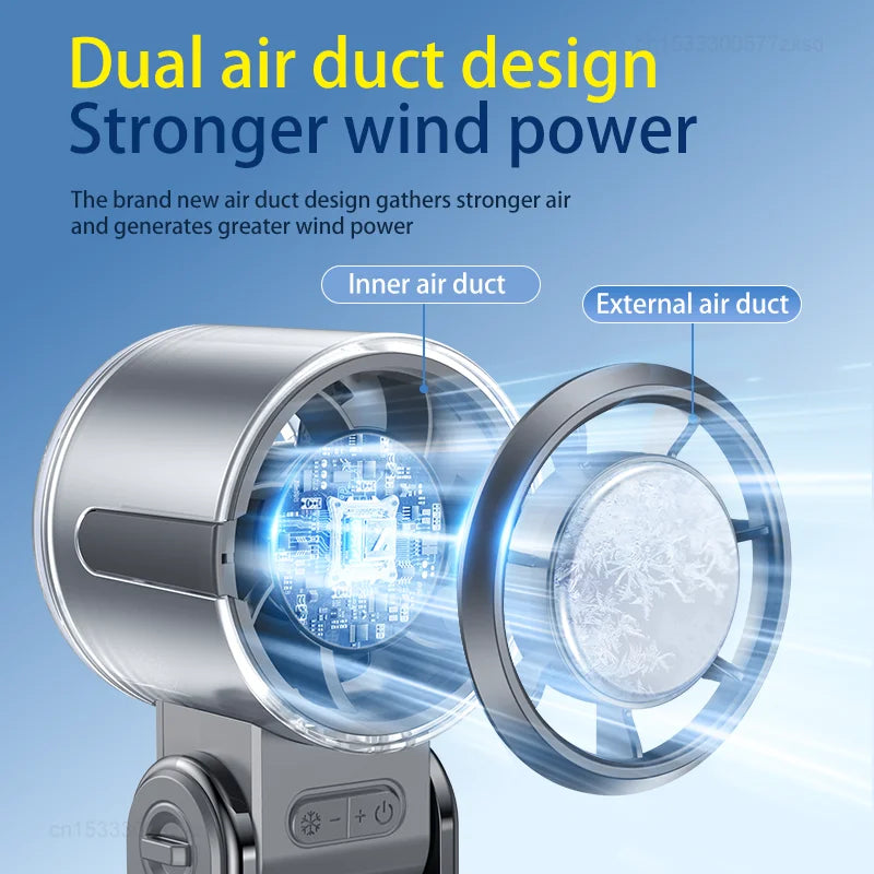 Portable Handheld Mini Fan — USB Rechargeable Silent