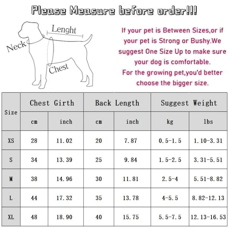 Dog & Cat Clothes — Cozy Winter Outfit