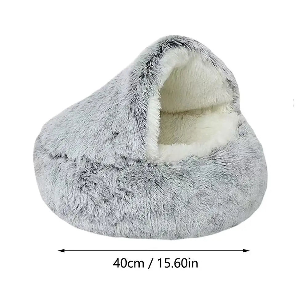 Plush Pet Bed for Cats & Dogs — Ultra-Soft Washable