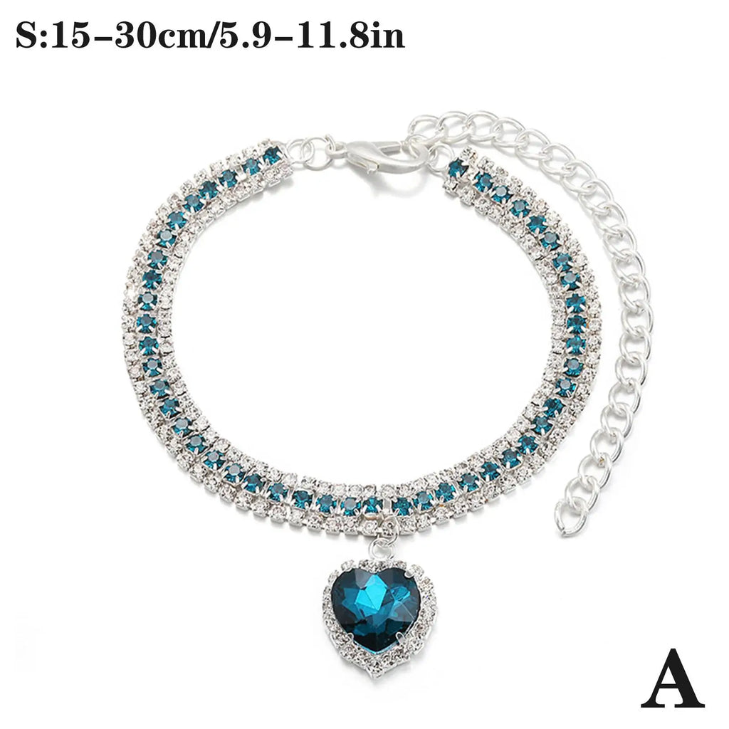 Luxury Pearl & Crystal Pet Collar — Elegant Dog & Cat