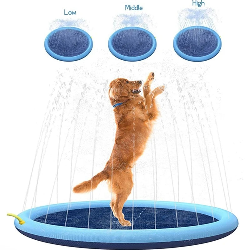 Inflatable Dog Pool — Summer Splash Pad for Pets