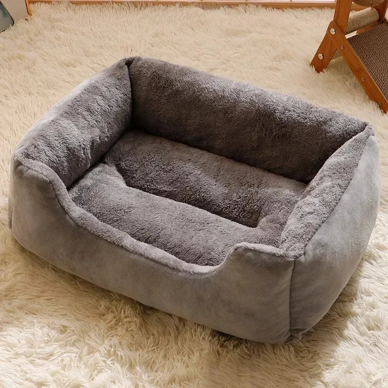 Plush Pet Bed for Cats & Dogs — Ultra-Soft Washable