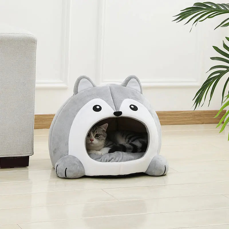 Plush Pet Bed for Cats & Dogs — Ultra-Soft Washable