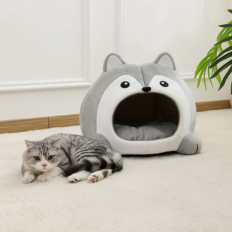 Plush Pet Bed for Cats & Dogs — Ultra-Soft Washable