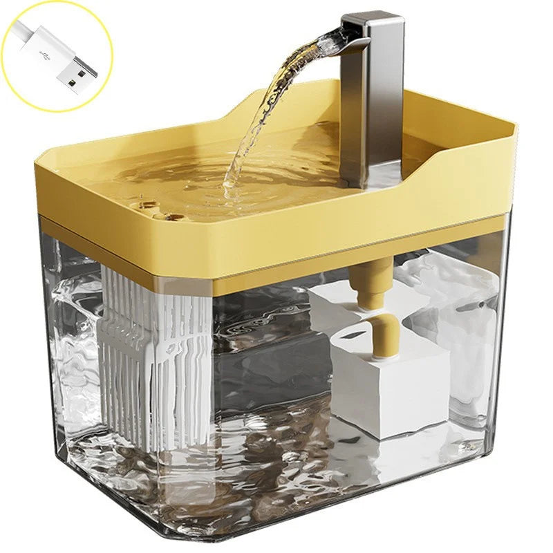 Automatic Pet Water Fountain — USB Filtered Dispenser