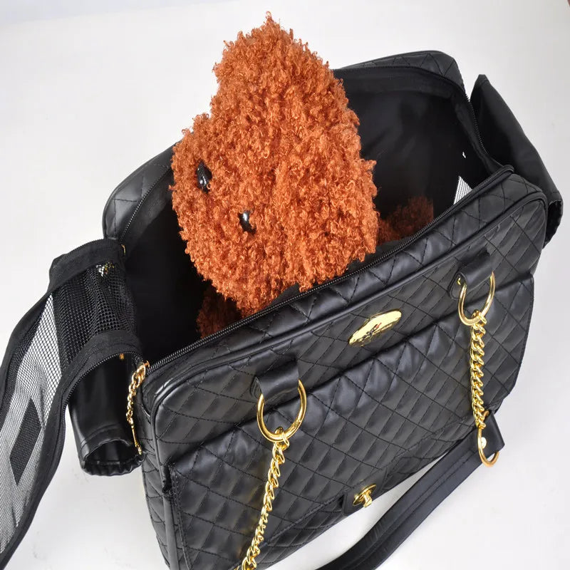Luxury Pet Carrier Bag — Stylish Travel Tote