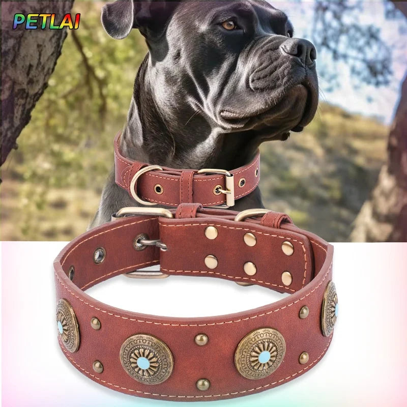 Genuine Leather Dog Collar — Durable & Stylish
