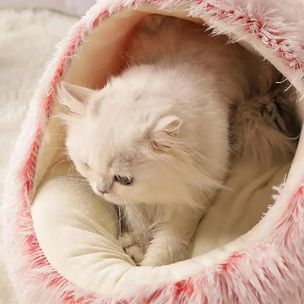 Plush Pet Bed for Cats & Dogs — Ultra-Soft Washable