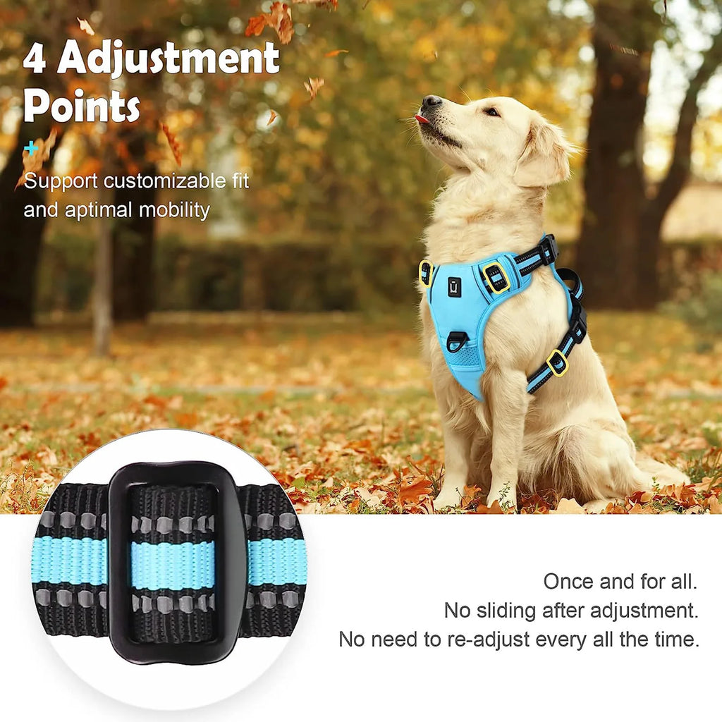 Adjustable Dog Harness — No-Pull Breathable & Reflective