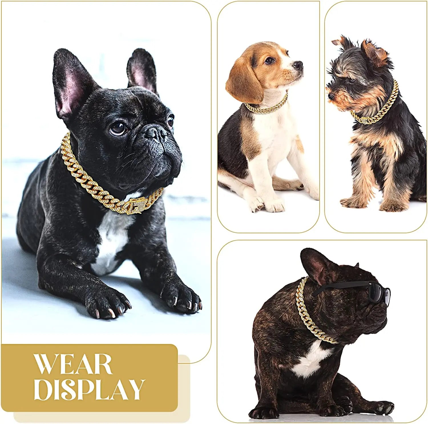 Luxury Pearl & Crystal Pet Collar — Elegant Dog & Cat