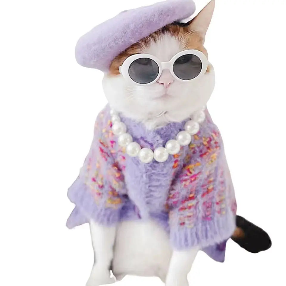 Luxury Pearl & Crystal Pet Collar — Elegant Dog & Cat