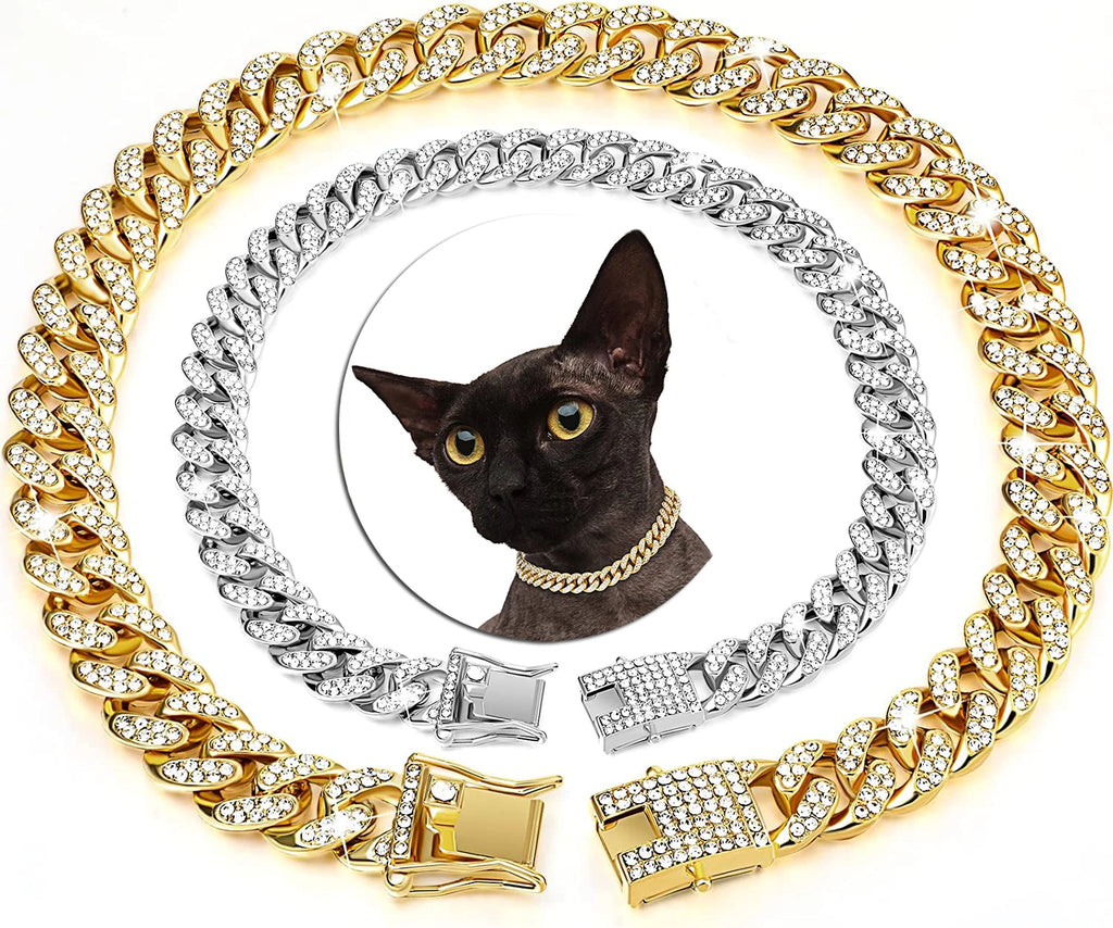 Luxury Pearl & Crystal Pet Collar — Elegant Dog & Cat