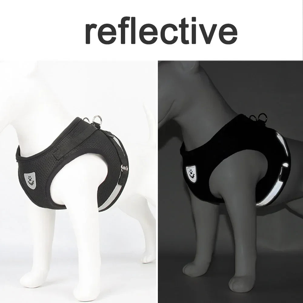 Adjustable Dog Harness — No-Pull Breathable & Reflective