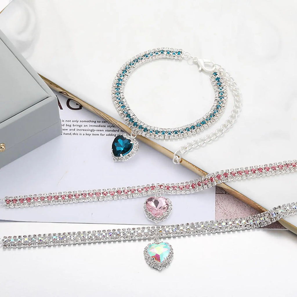 Luxury Pearl & Crystal Pet Collar — Elegant Dog & Cat