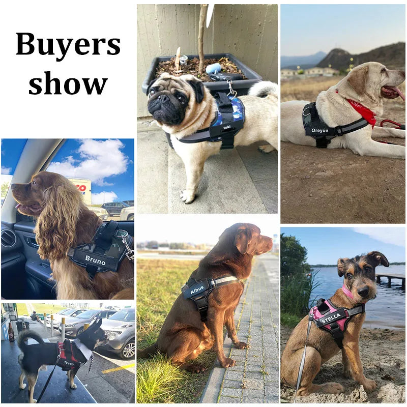 Adjustable Dog Harness — No-Pull Breathable & Reflective