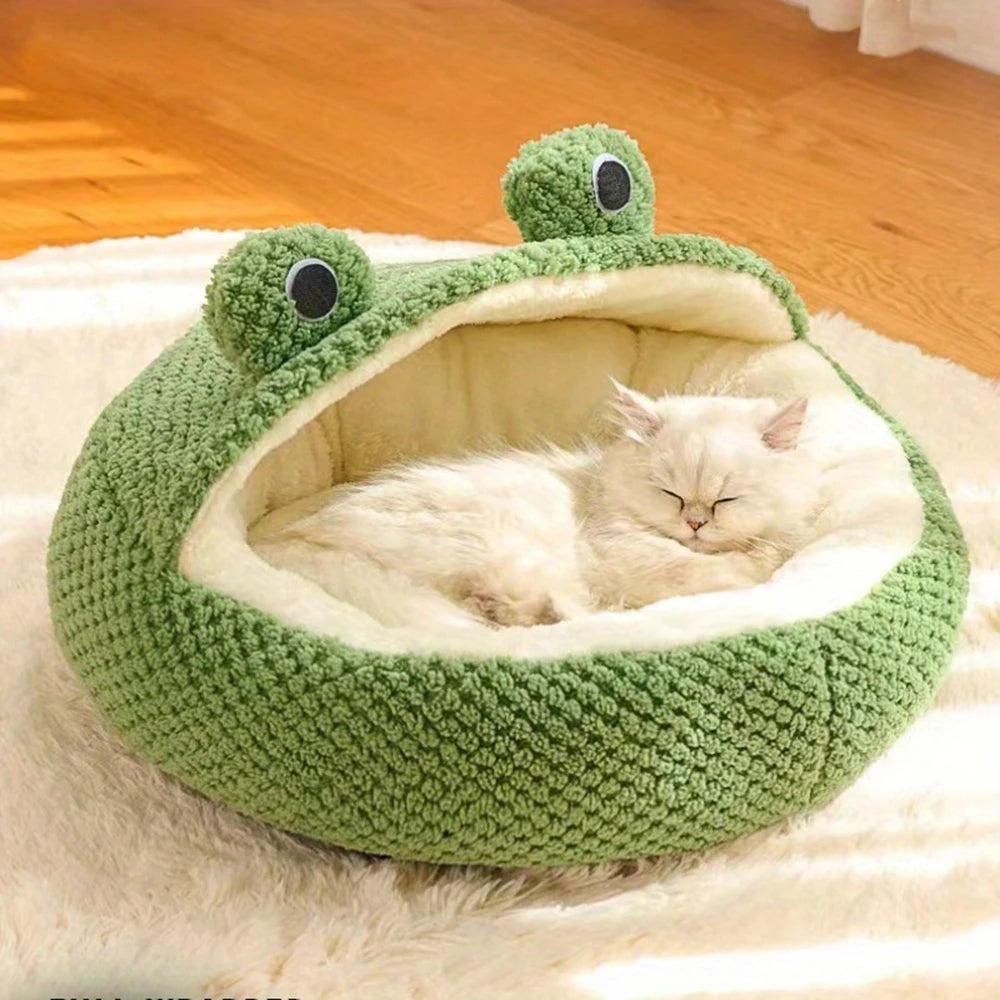 Plush Pet Bed for Cats & Dogs — Ultra-Soft Washable