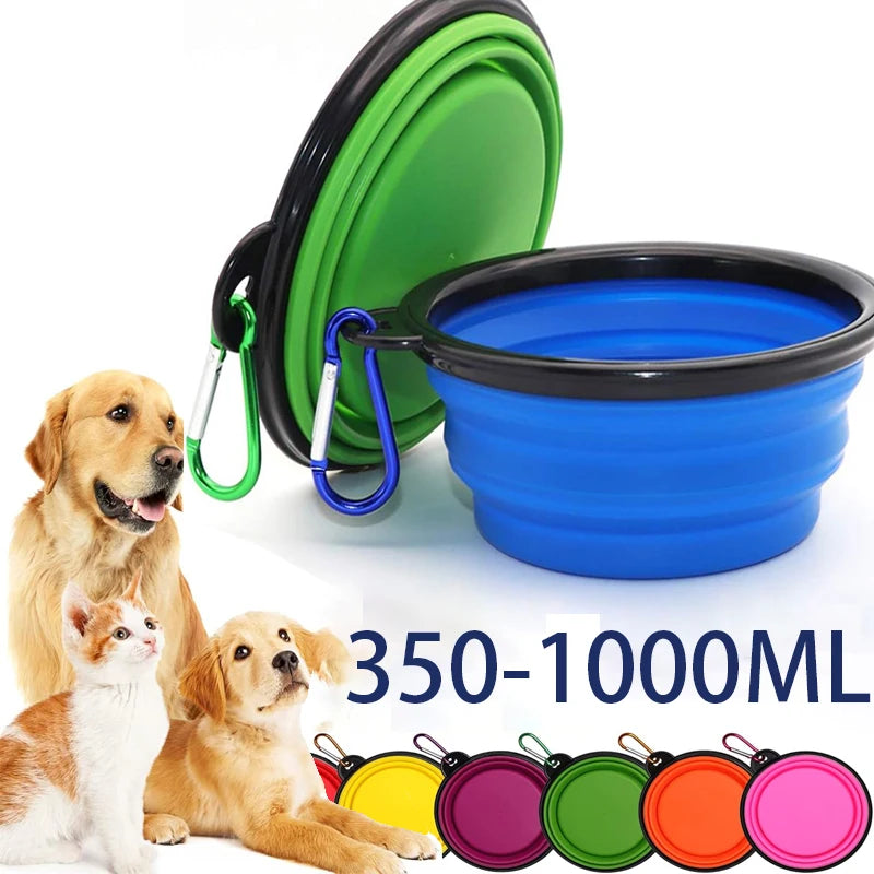 Collapsible Dog Bowl — Portable Travel Pet Feeder