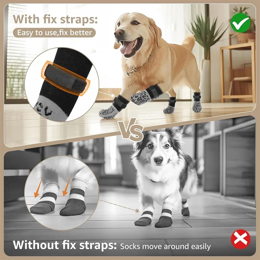 Dog Paw Protector Shoes — Non-Slip Breathable Boots